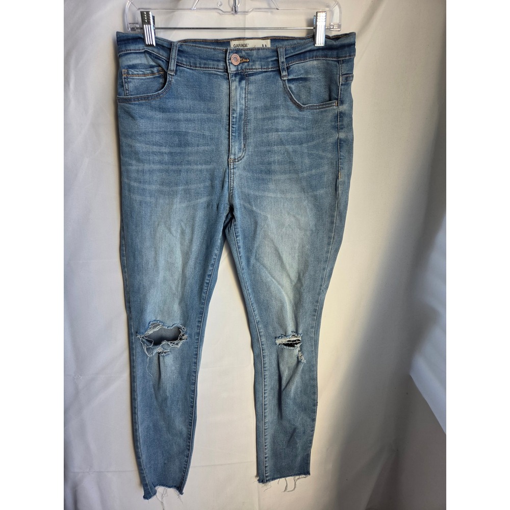 Garage Skinny Jeans Womens Blue Light Wash Skinny High Rise Skinny